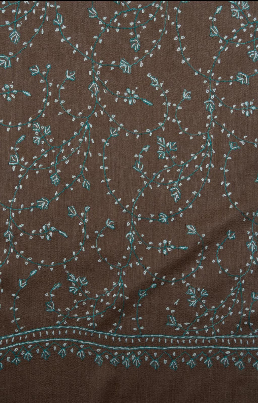 Sozni Hand Embroidered Shawl thumbnail 3